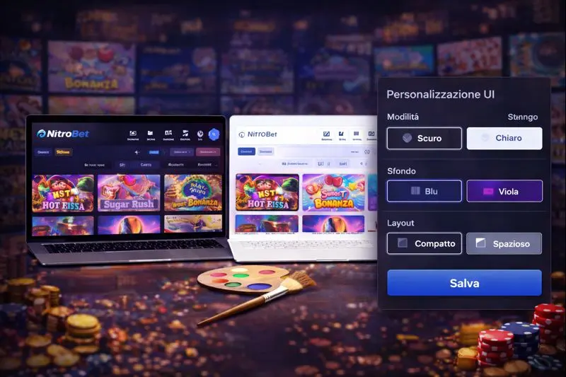 Customizable casino interface