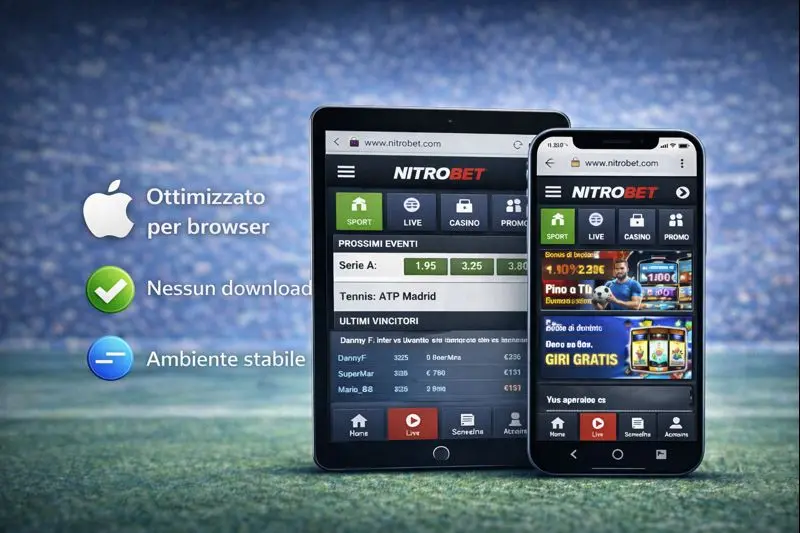 Accesso NitroBet da iOS